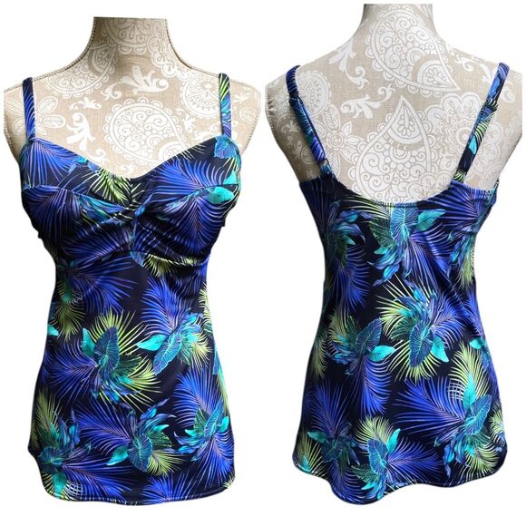 Fantasie Cup fitting Underwire Tankini Swim Top US 36D UK 80D Tropical Vacation - Picture 4 of 14